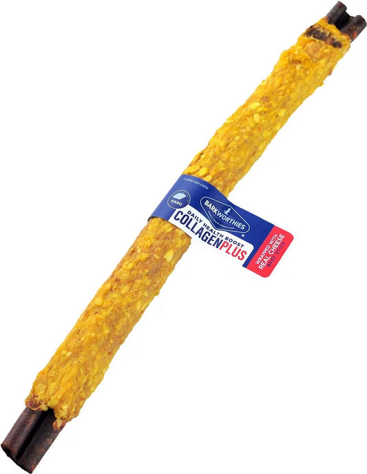Barkworthies 12 Inch Collagen Wrapped Cheeze For Dogs