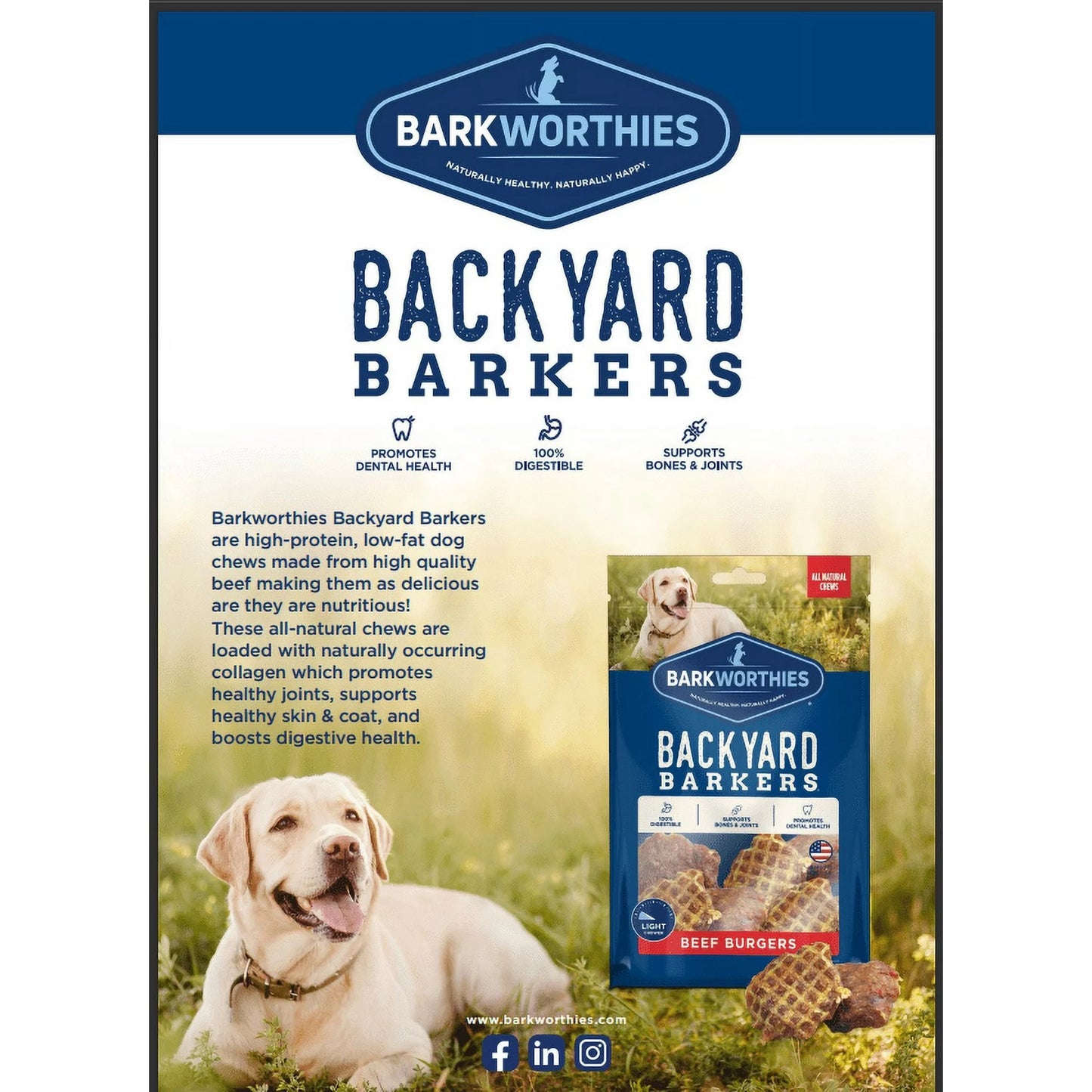 Barkworthies Backyard Barkers For Dogs