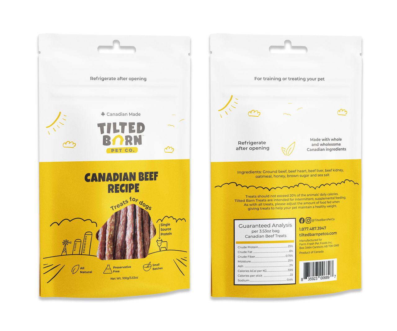 Tilted Barn Beef Dog Treats