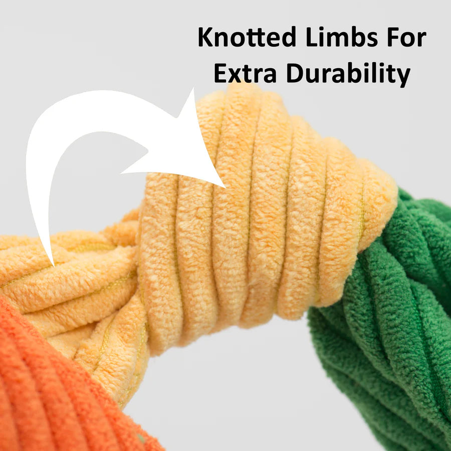 HuggleHounds Nibblet Ant Eater Knottie Dog Toy