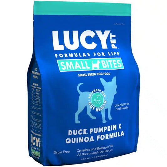 Lucy Pet Duck Pumpkin & Quinoa Small Bites Dog Food