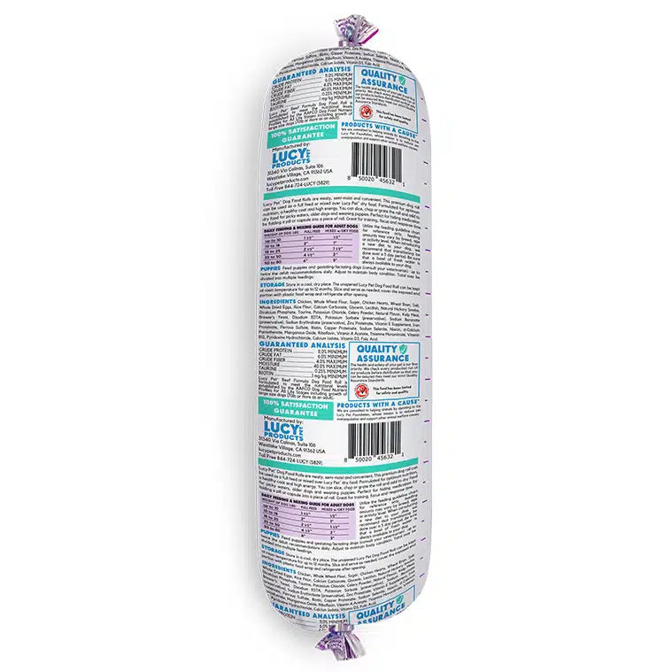 Lucy Pet Chicken Formula Dog Food Roll