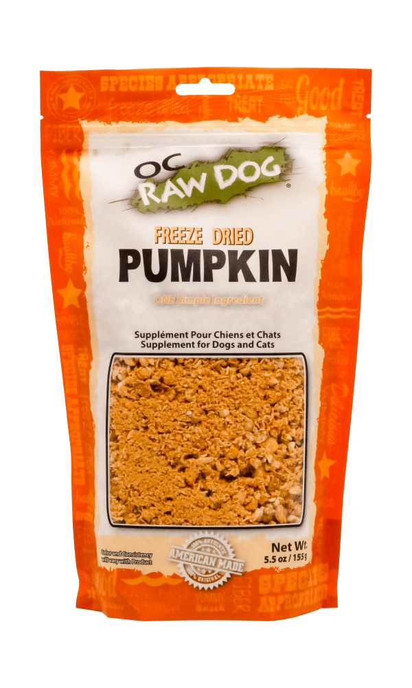 OC Raw Dog Freeze Dried Pumpkin Supplement