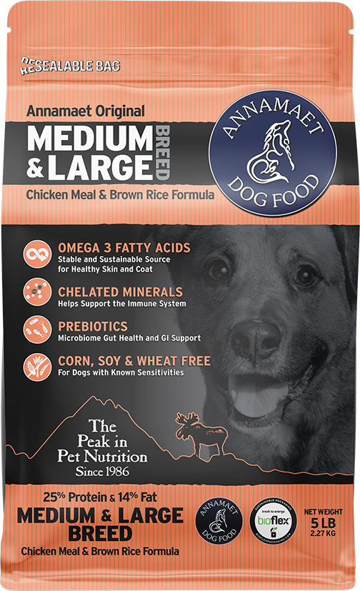 Annamaet Medium and Large Breed Formula Dry Dog Food Hearty Pet