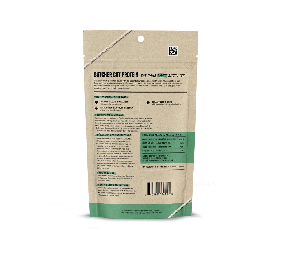 Vital Essentials Freeze-Dried Minnows Dog Treats