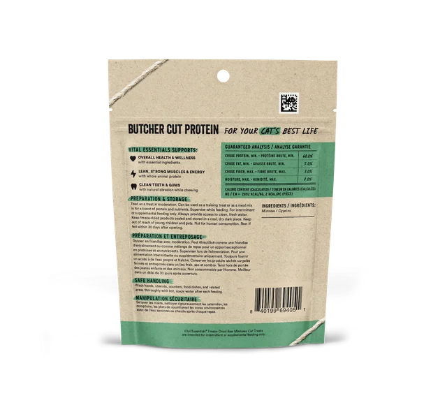 Vital Essentials Freeze-Dried Minnow Cat Treats