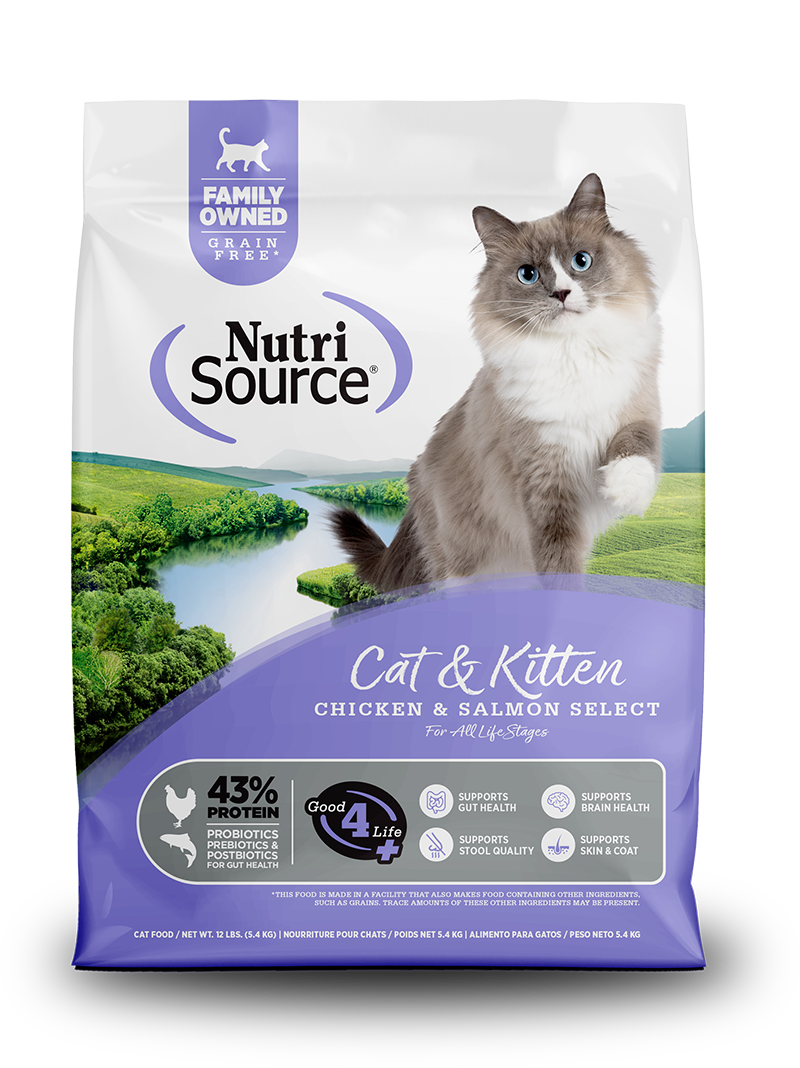 Nutrisource Grain Free Chicken and Salmon Select Dry Cat And Kitten Food