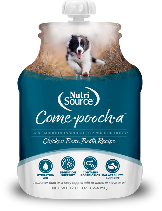 NutriSource Come-Pooch-A Chicken Bone Broth Recipe for Dogs