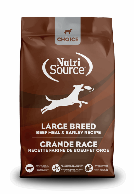 Nutrisource Choice Large Breed Adult Beef and Barley All Life Stages Dry Dog Food