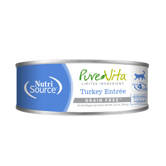 PureVita Grain Free Turkey Entrée for Cats