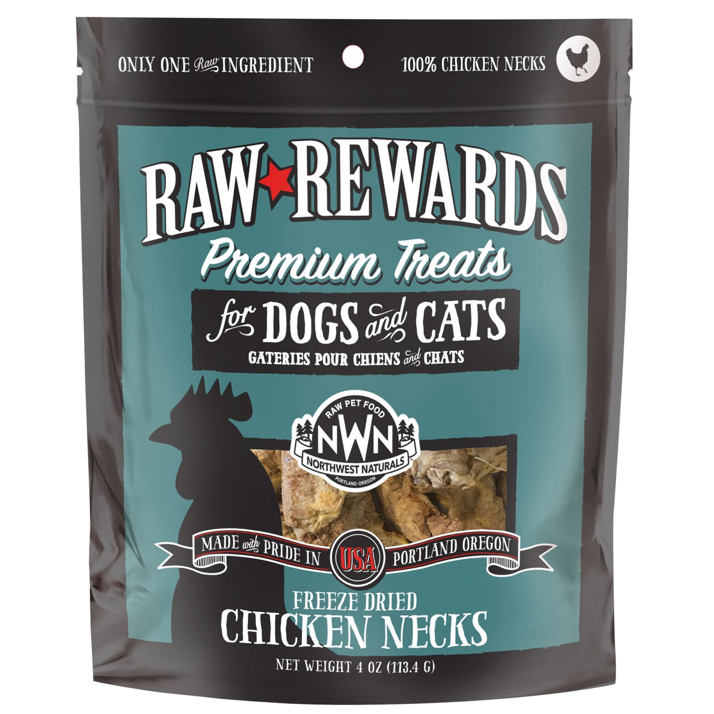Northwest Naturals Freeze-Dried Chicken Necks For Dogs and Cats
