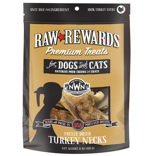 Northwest Naturals Freeze-Dried Turkey Necks For Dogs and Cats