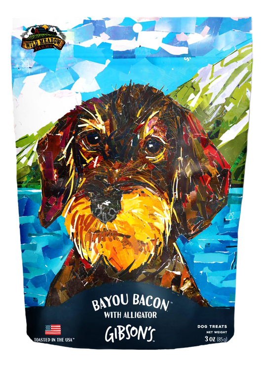 Gibson's Bayou Bacon with Alligator Jerky Dog Treats