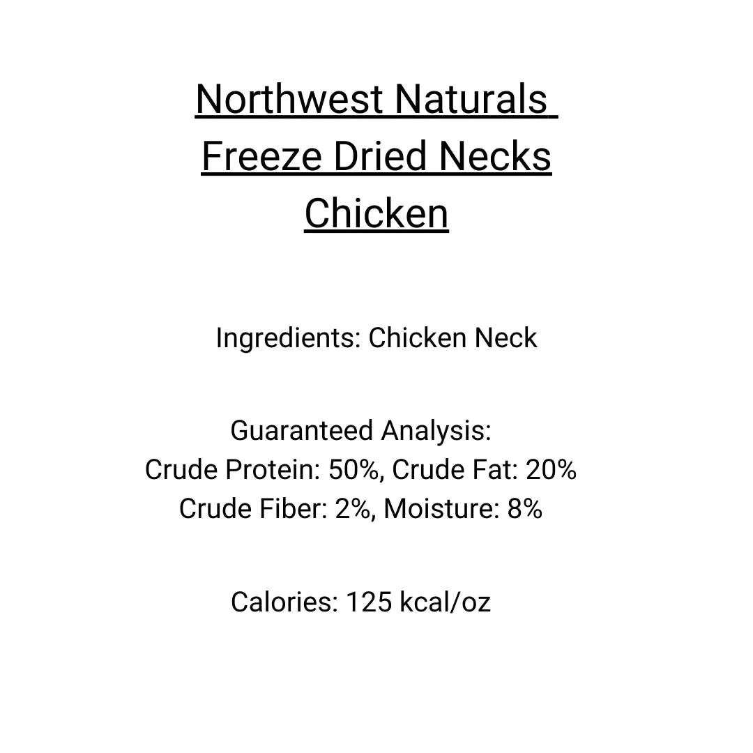 Northwest Naturals Freeze-Dried Chicken Necks