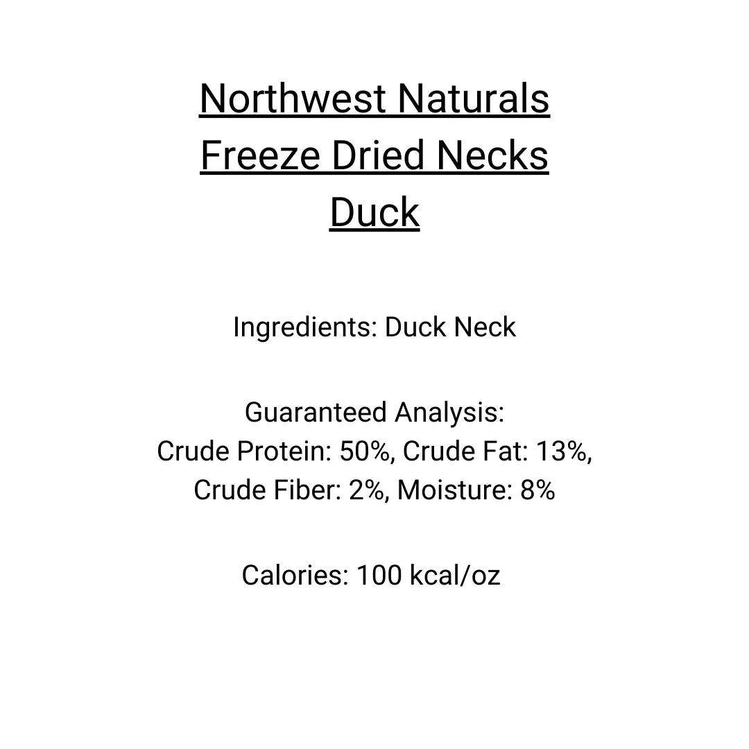 Northwest Naturals Freeze-Dried Duck Necks