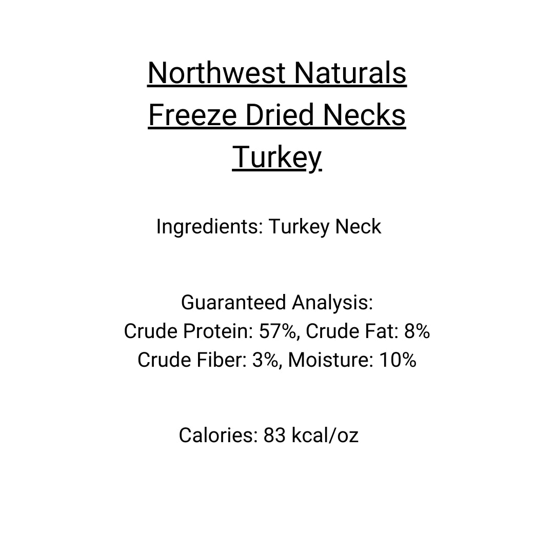 Northwest Naturals Freeze-Dried Turkey Necks