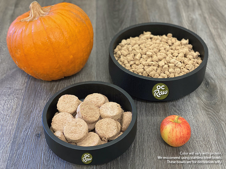 OC Raw Dog Freeze Dried Chicken, Fish, & Produce Nuggets