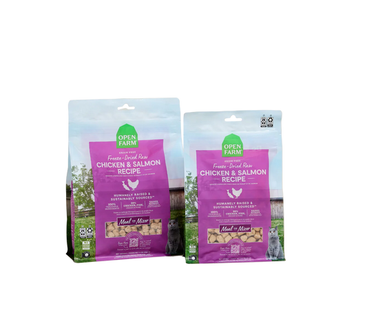 Open Farm Freeze-Dried Raw Chicken & Salmon Morsels For Cats