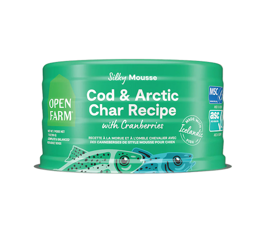 Open Farm Cod & Salmon Char Recipe With Cranberries Dog Wet Icelandic Food