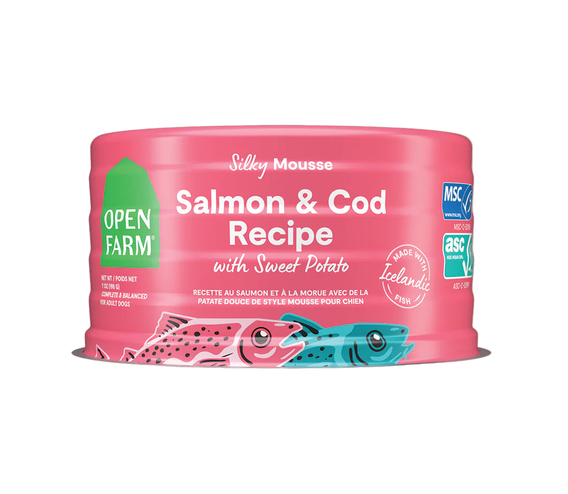Open Farm Salmon & Cod Recipe With Sweet Potato Dog Wet Icelandic Food