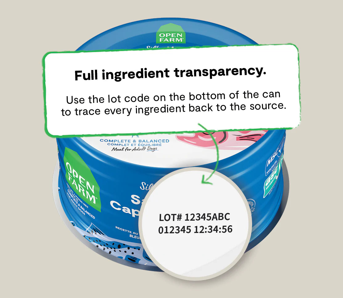 Open Farm Salmon & Capelin Recipe With Kelp Wet Icelandic Dog Food