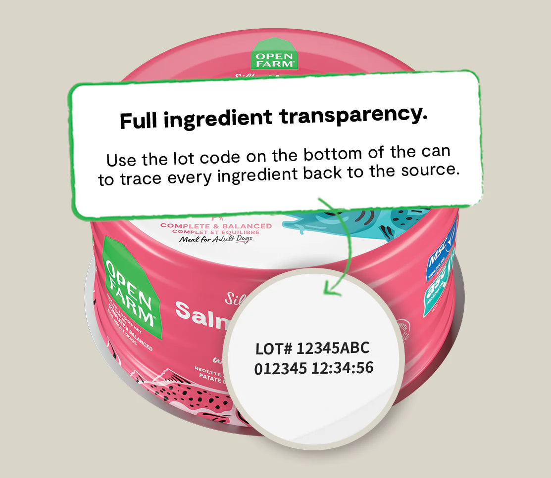 Open Farm Salmon & Cod Recipe With Sweet Potato Dog Wet Icelandic Food