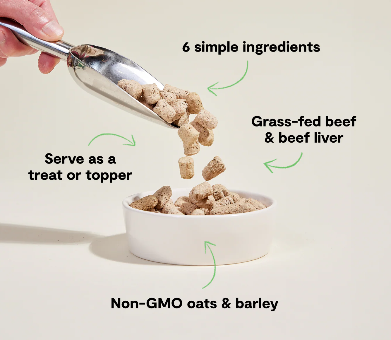 Goodbowl Open Farm Freeze Dried Raw Morsels – Grass-Fed Beef & Wholesome Grains Recipe for Dogs