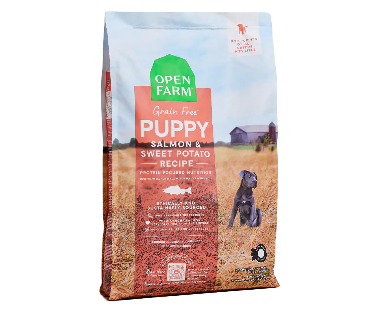 Open Farm Salmon & Sweet Potato Dry Puppy Food
