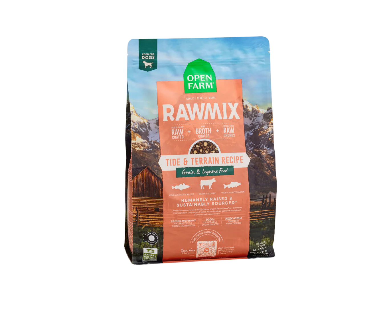 Open Farm RawMix Tide & Terrain Recipe Grain Free Dog Food