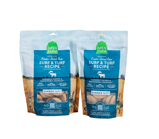 Open Farm Freeze Dried Raw - Surf & Turf Patties for Dogs