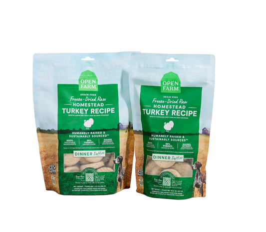 Open Farm Freeze Dried Raw - Homestead Turkey Patties for Dogs