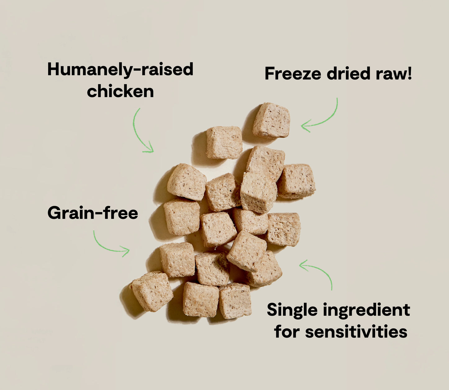Open Farm Harvest Chicken Freeze-Dried Treat Cubes For Dogs