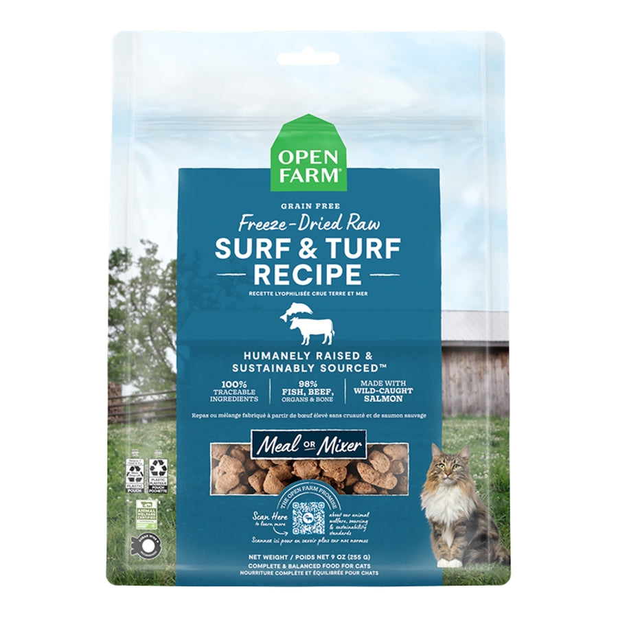 OPEN FARM Freeze-Dried Raw Surf & Turf Morsels For Cats