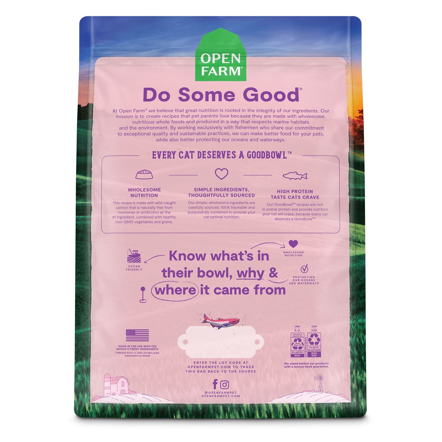 OPEN FARM GoodBowl Salmon & Brown Rice Dry Cat Food