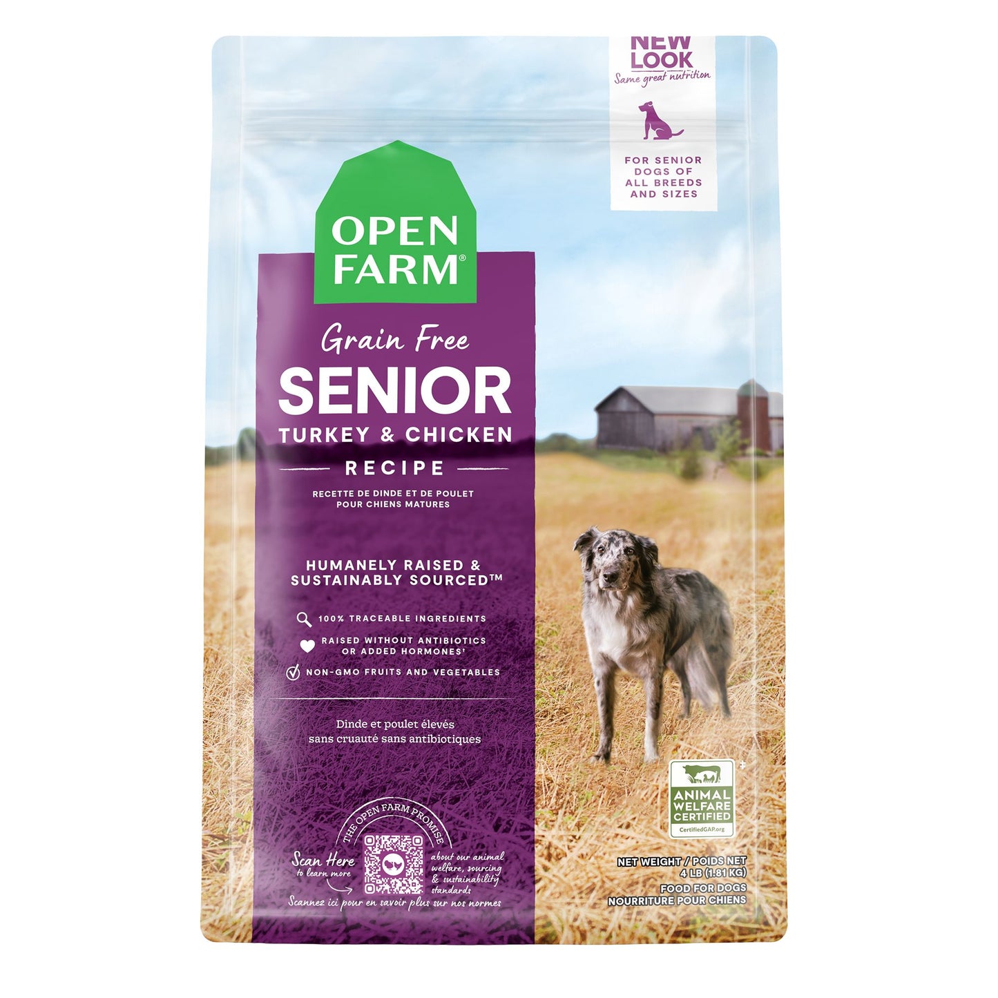 OPEN FARM Grain Free Senior Recipe Dry Dog Food