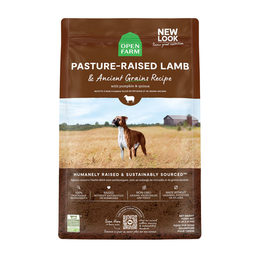 OPEN FARM Pasture Raised Lamb and Ancient Grains Dry Dog Food
