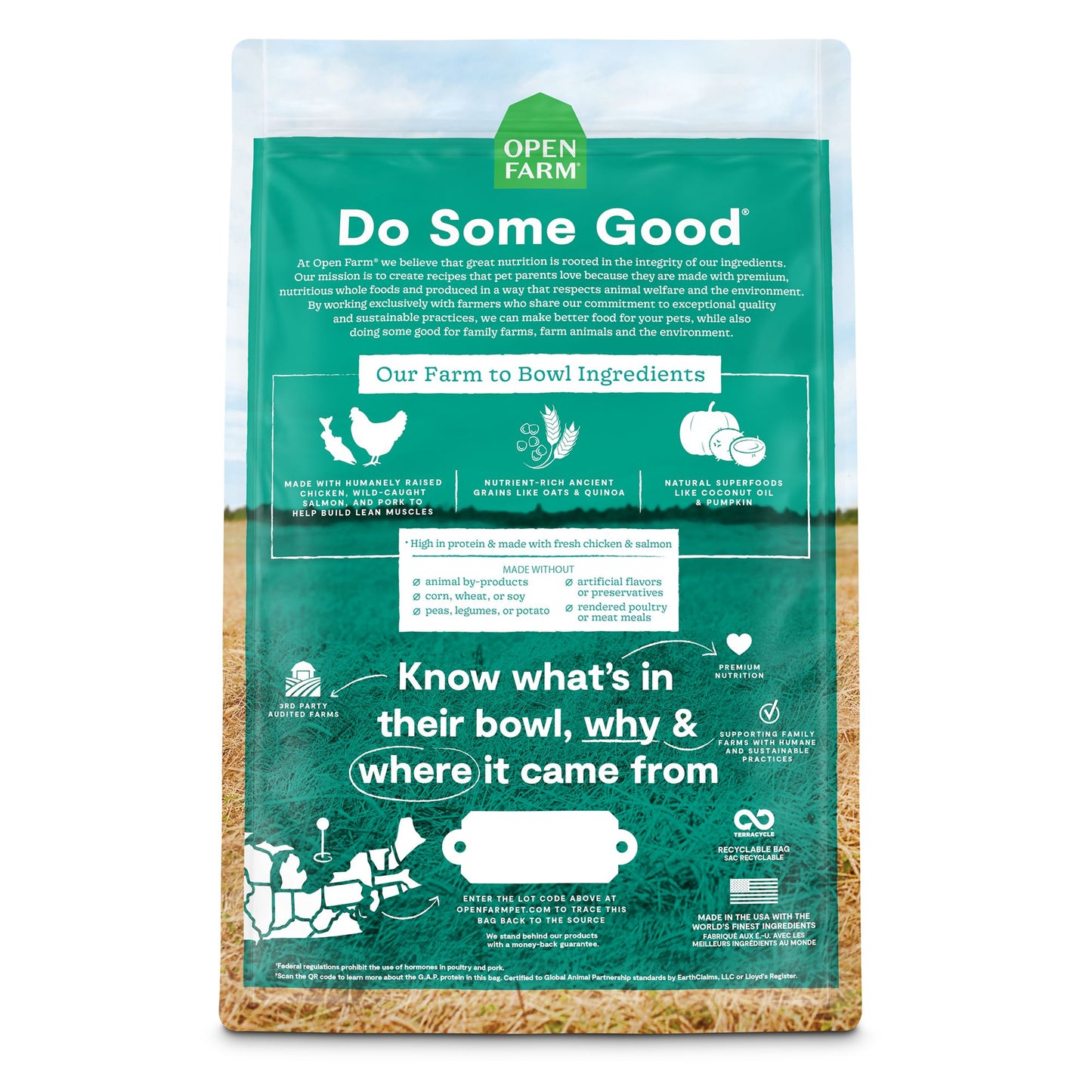 OPEN FARM Chicken, Salmon, and Ancient Grains Recipe Dry Puppy Food