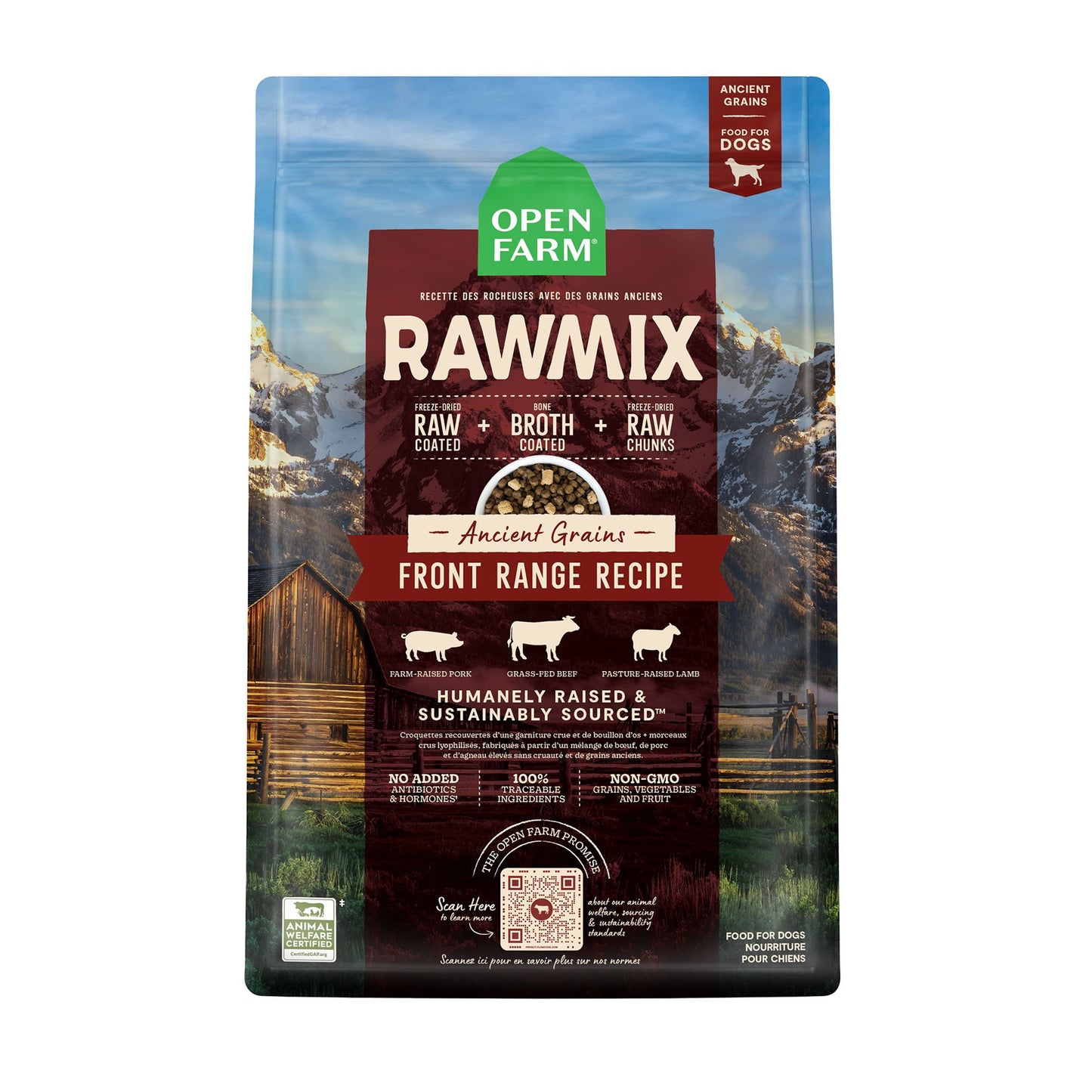 OPEN FARM RawMix Front Range Ancient Grain Dry Dog Food
