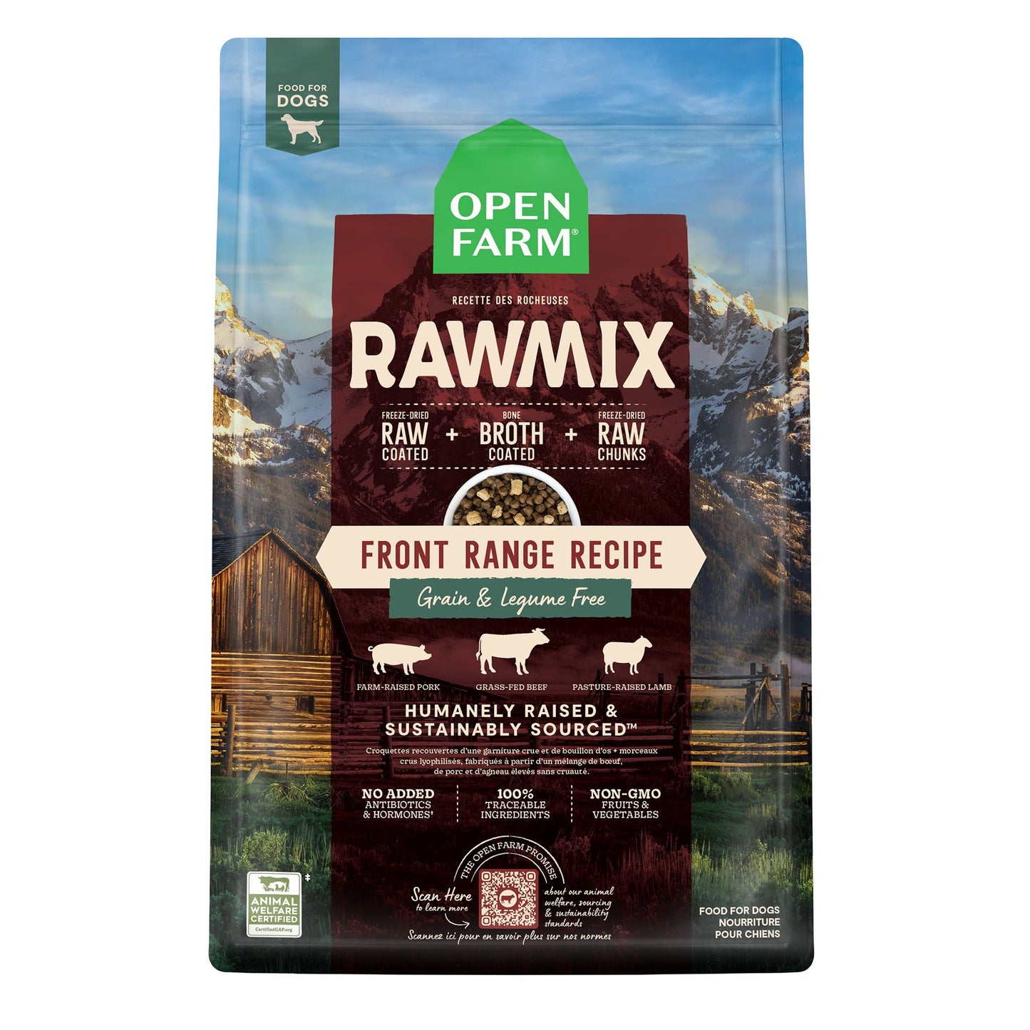 OPEN FARM RawMix Front Range Grain Free Dry Dog Food