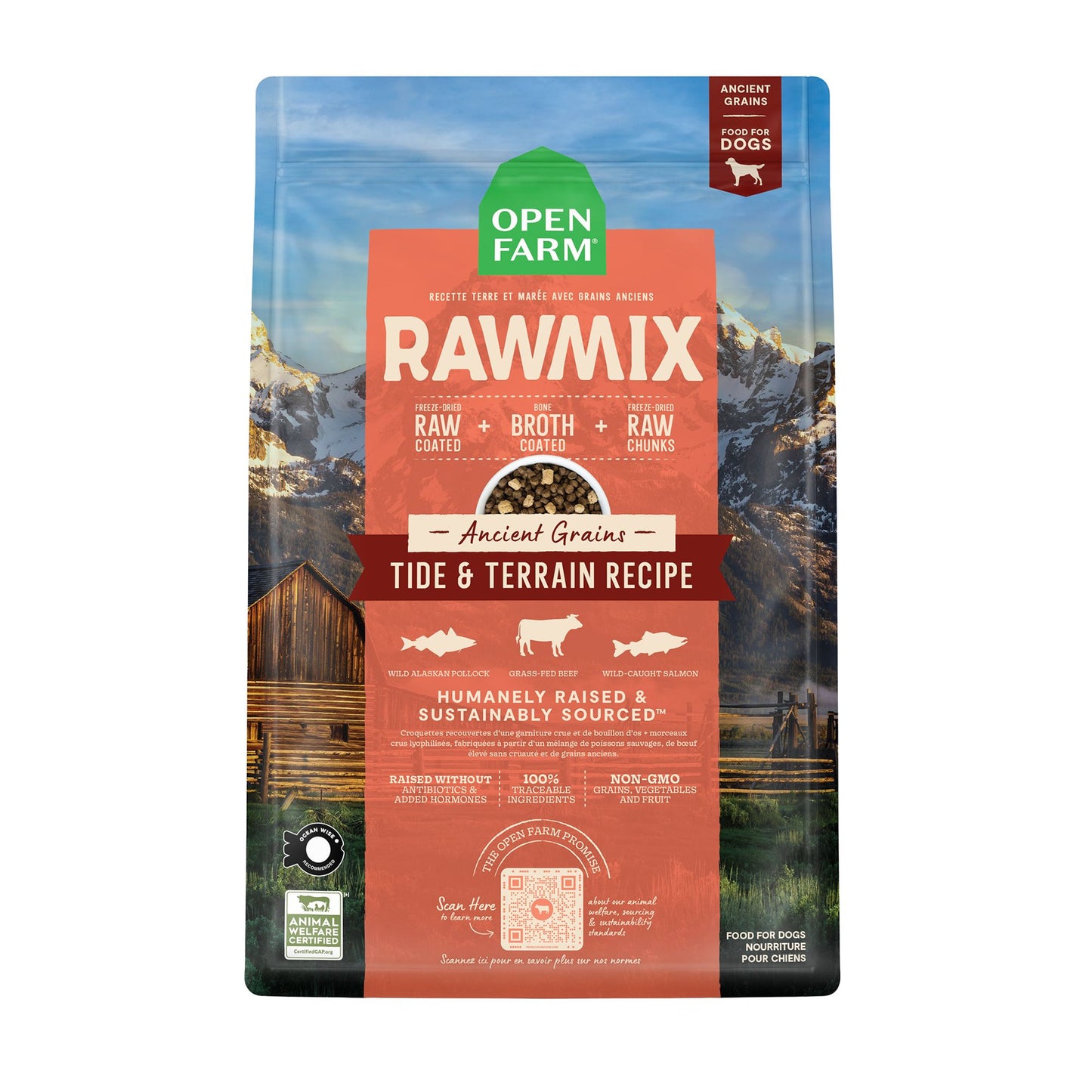 OPEN FARM RawMix Tide & Terrain Ancient Grain Dry Dog Food