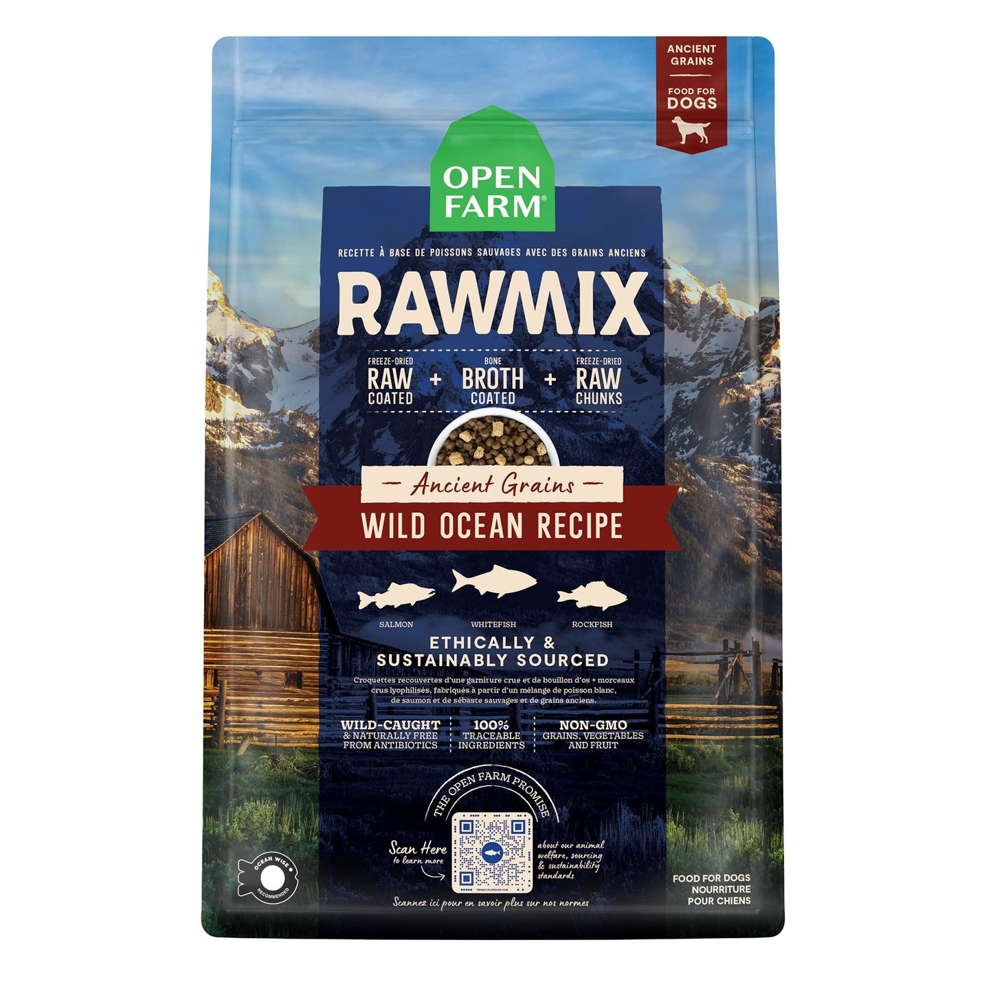 OPEN FARM RawMix Wild Ocean Ancient Grain Dry Dog Food