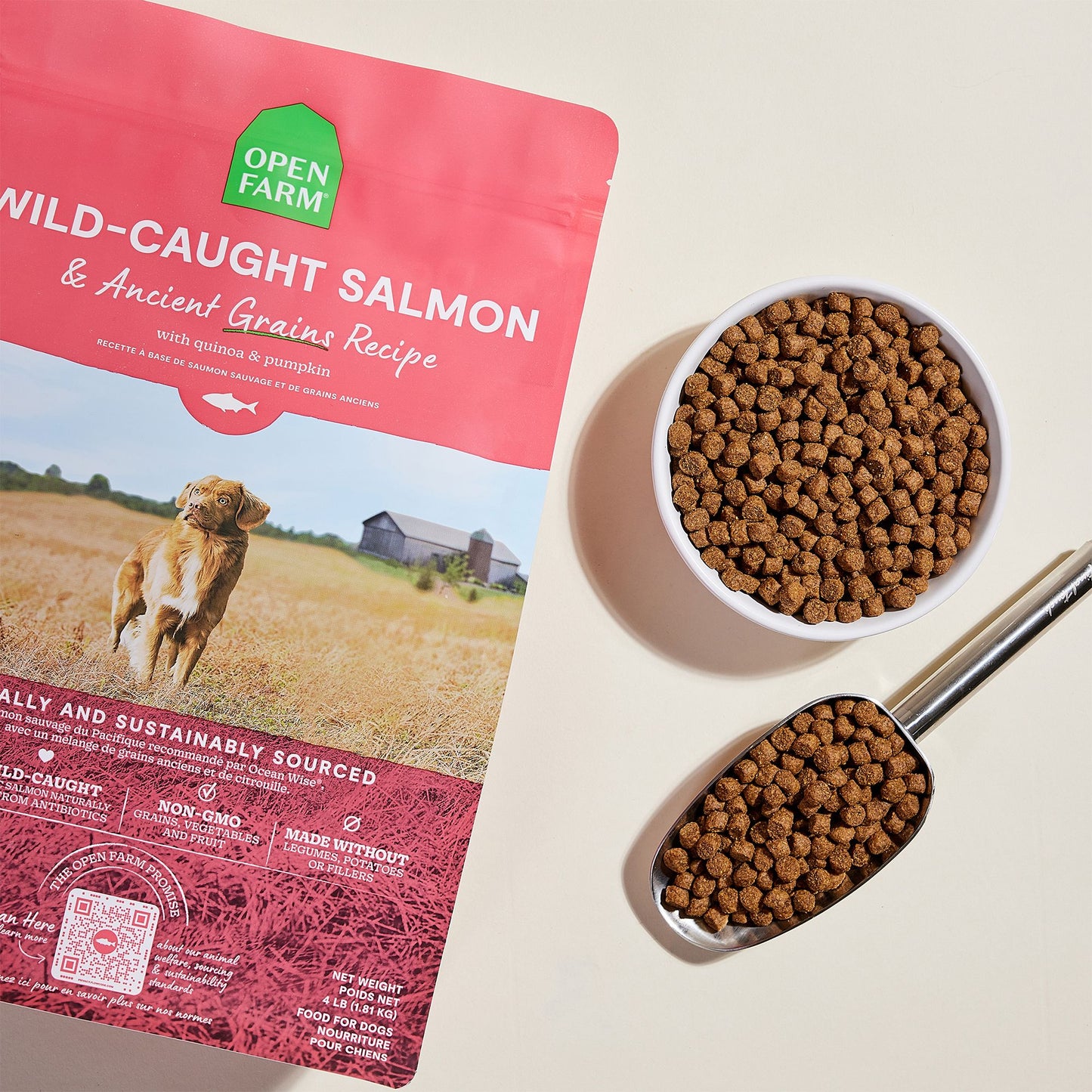 OPEN FARM Wild Caught Salmon and Ancient Grains Dry Dog Food