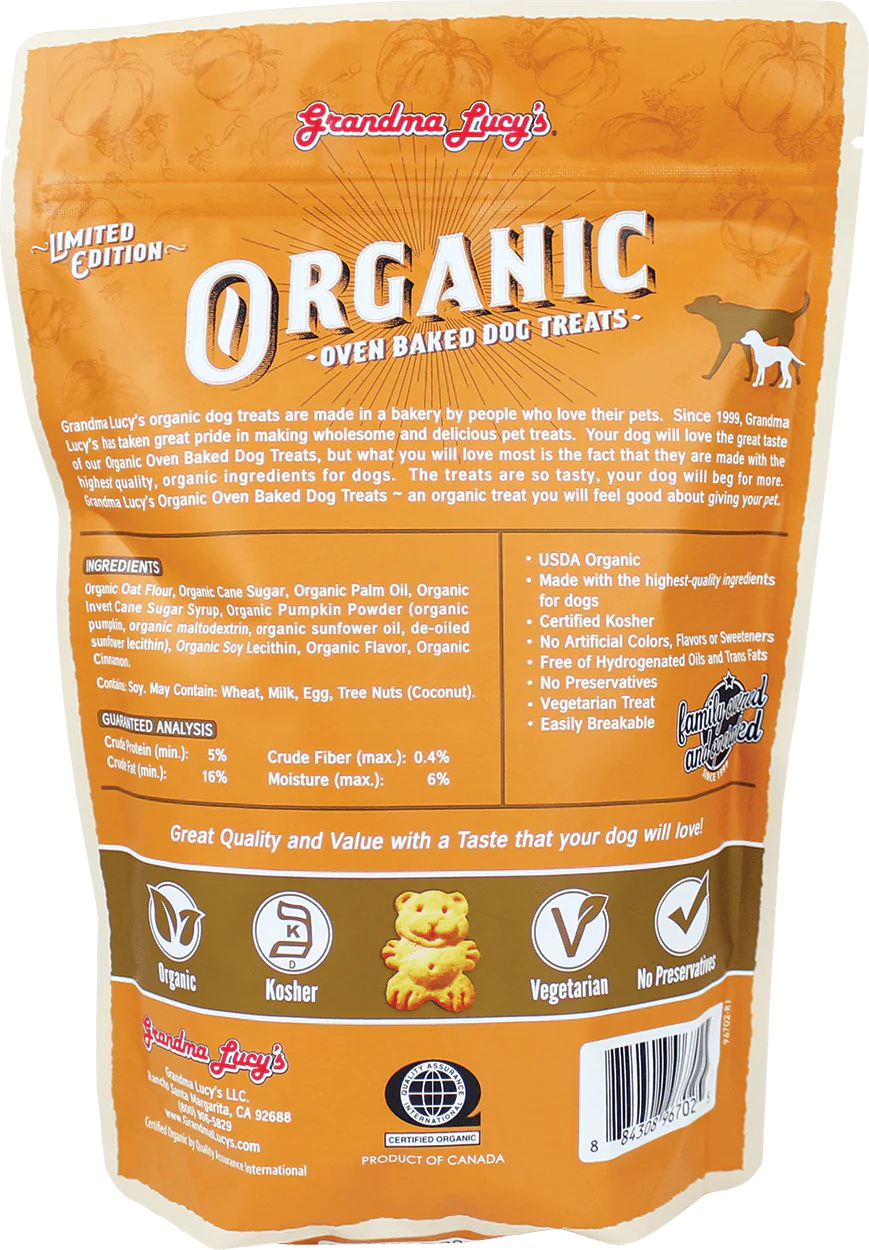 Grandma Lucy's Organic Pumpkin Pie Dog Treats