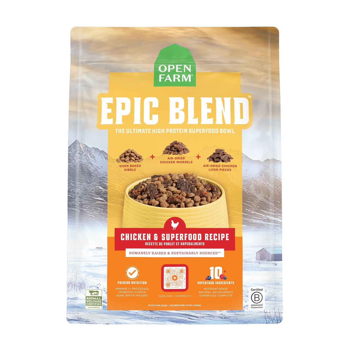 OPEN FARM Epic Blend Chicken and Superfood Recipe Dry Dog Food