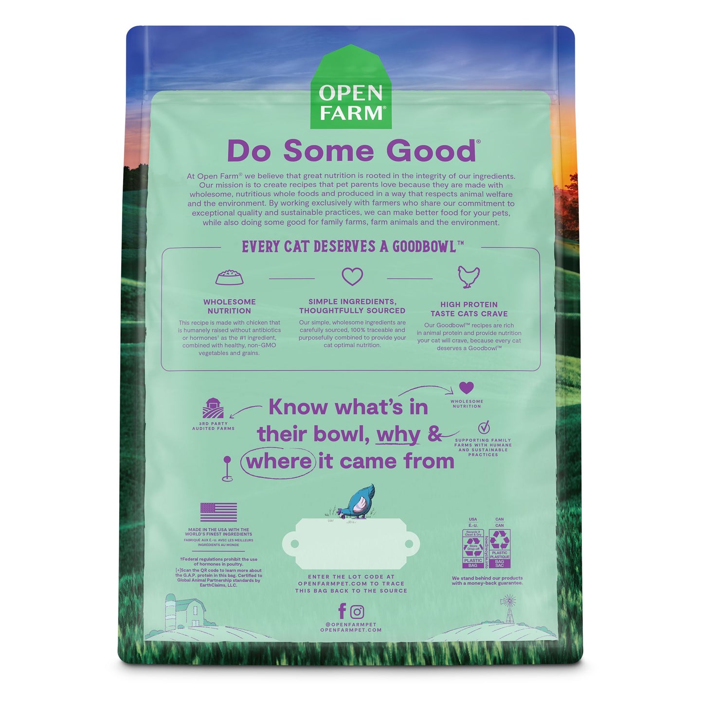 OPEN FARM GoodBowl Chicken & Brown Rice Dry Cat Food