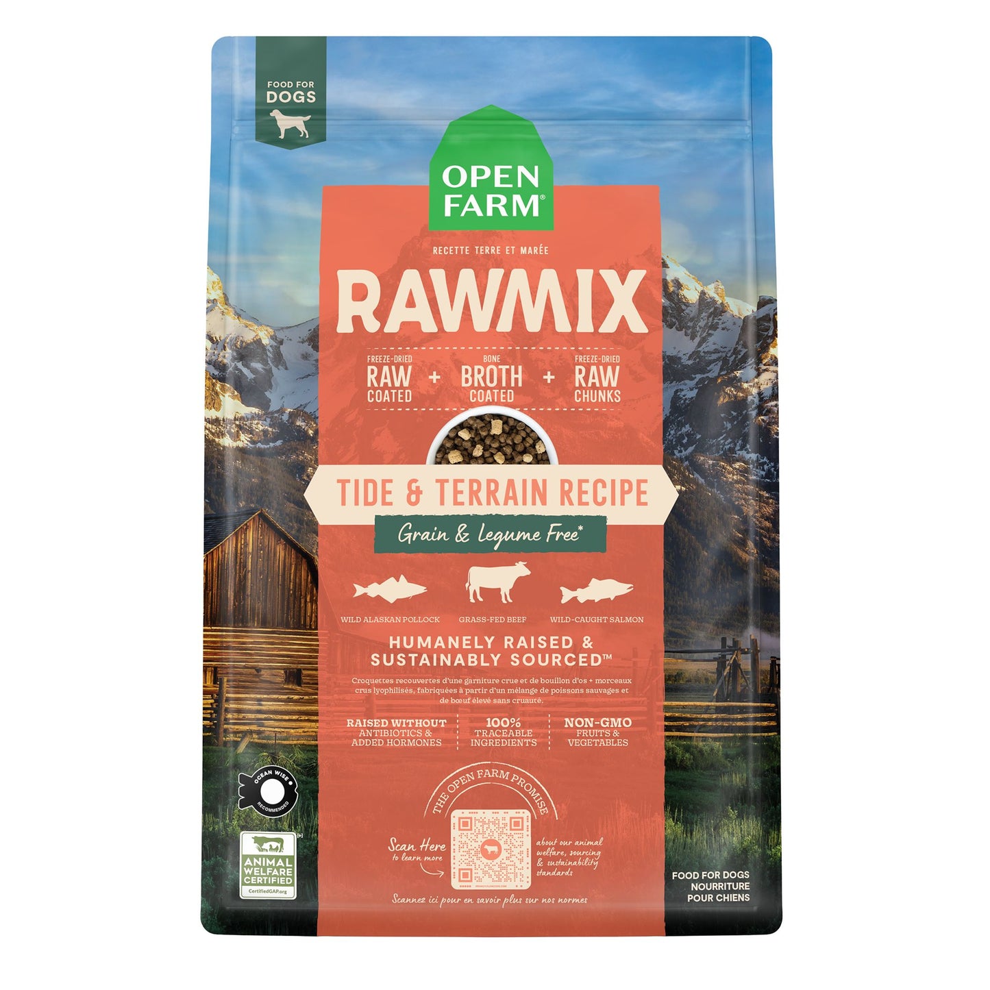OPEN FARM RawMix Tide & Terrain Recipe Grain Free Dry Dog Food
