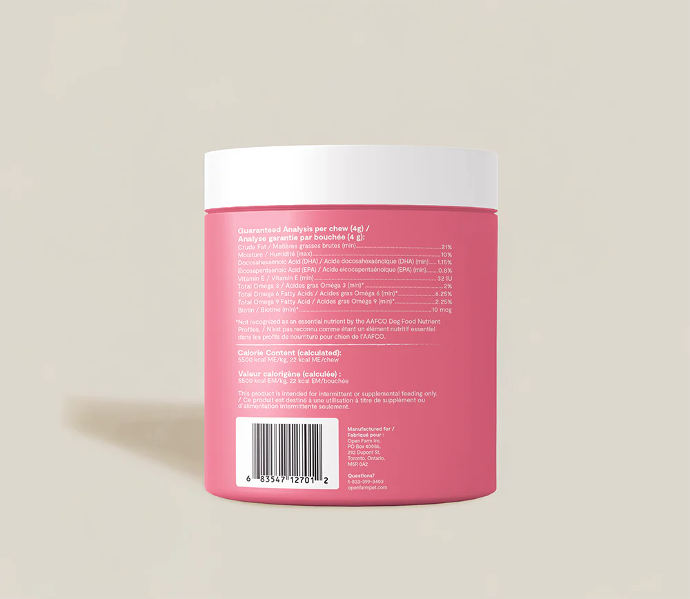 OPEN FARM Skin & Coat Dog Supplement