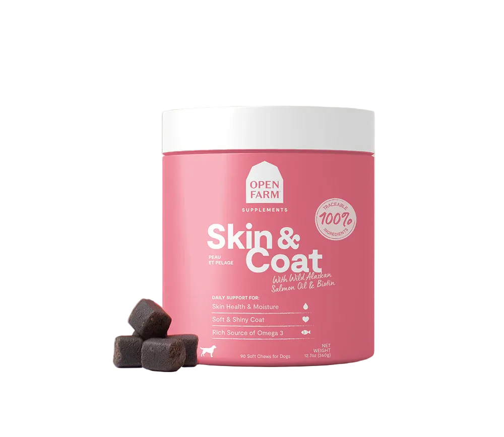 OPEN FARM Skin & Coat Dog Supplement