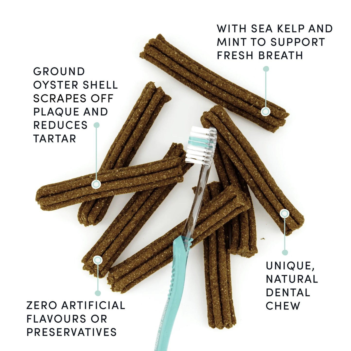 Crumps' Naturals Plaque Busters Advanced Double Fresh Dental Sticks for Dogs