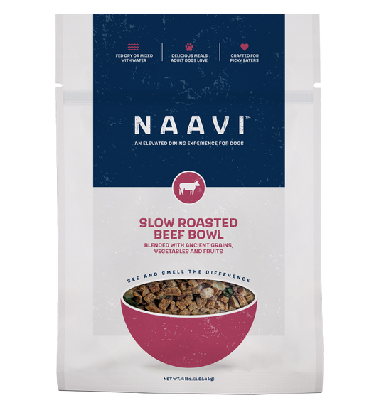 Naavi Slow Roasted Beef Bowl Dog Food